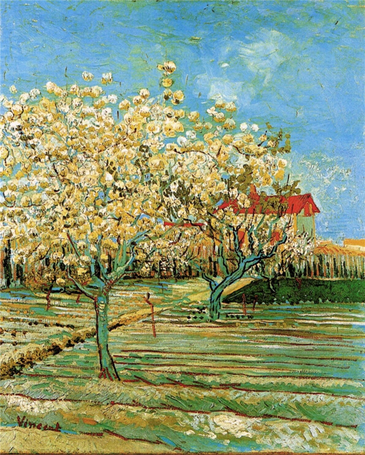 Orchard In Blossom 2 Vincent Willem Van Gogh Oil Painting